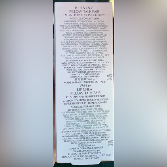 Charlotte Tilbury Pillow Talk Fair Lip Combo Kit - Picture 3 of 4